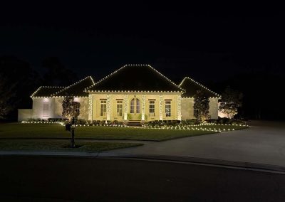 White Home Icicle Columns